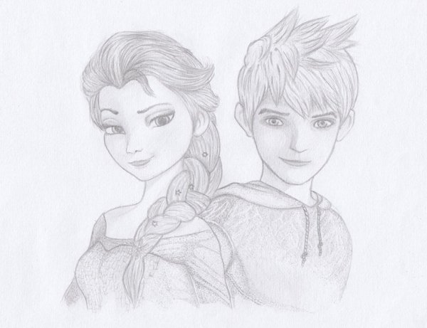 Раскраска ледяной Джек из хранителей снов