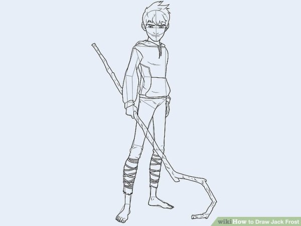 Раскраска Хранители снов ледяной Джек