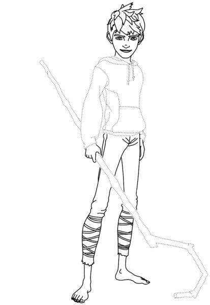 Раскраски Эльза и ледяной Джек