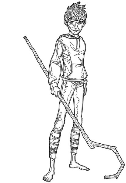 Джек Фрост раскраска