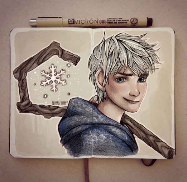 Раскраска Хранители снов ледяной Джек