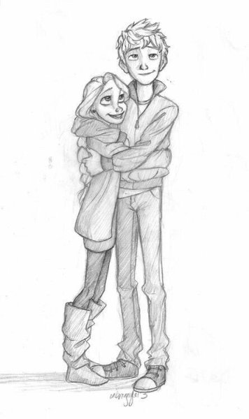 Раскраска Хранители снов ледяной Джек