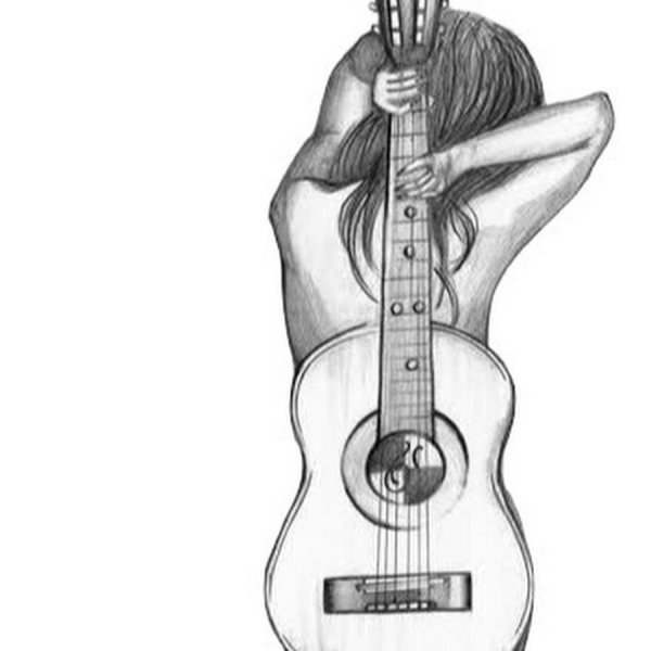 Электрогитара для срисовки