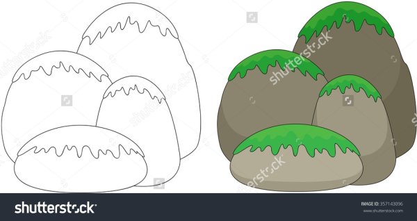 Мох раскраска для детей