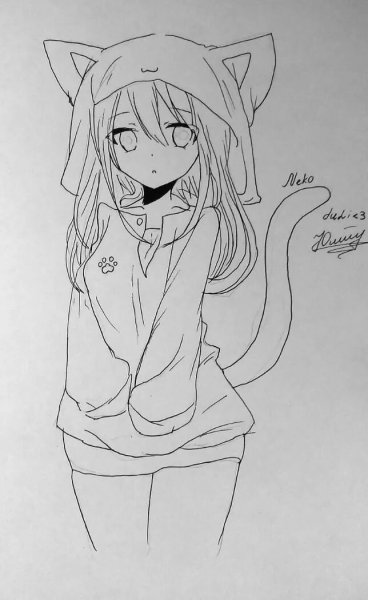 Аниме рисунки карандашом