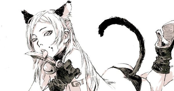 Как нарисовать девочку кошку