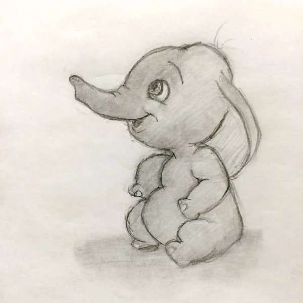 Милые рисунки животных для срисовки карандашом