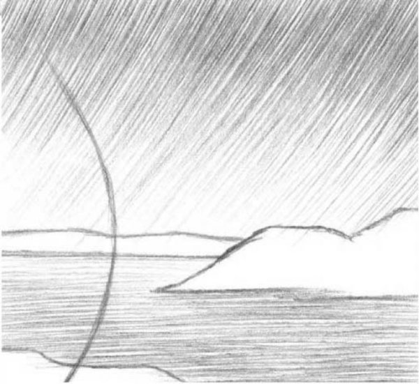 Пейзаж карандашом для начинающих