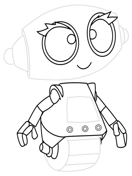 Робот рисунок карандашом