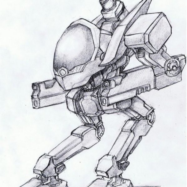 Робот рисунок простой