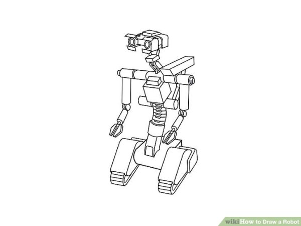 Чертеж робота для детей