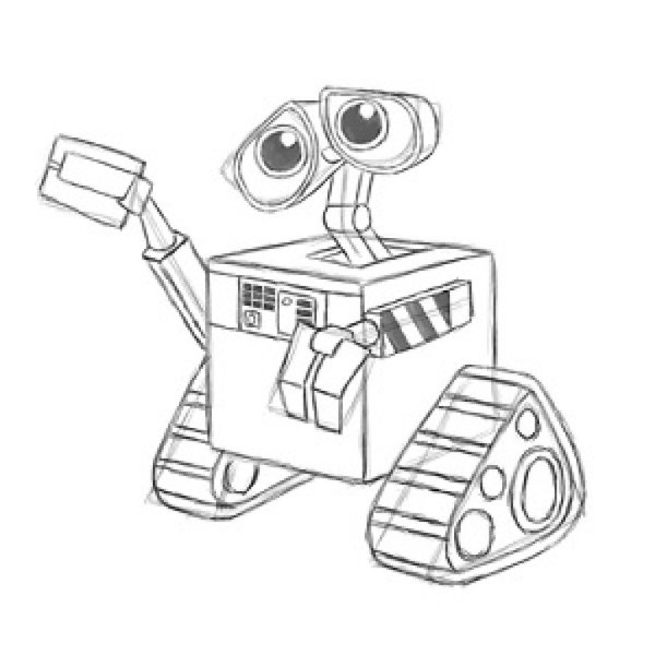 Робот Валли рисунок