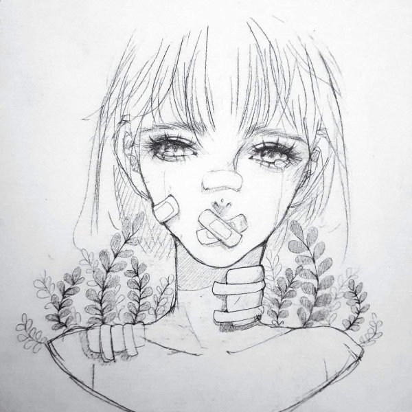 Грустные рисунки