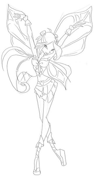 Раскраски Винкс Флора 1 сезон