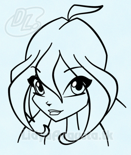 Раскраски Винкс Флора и гелия