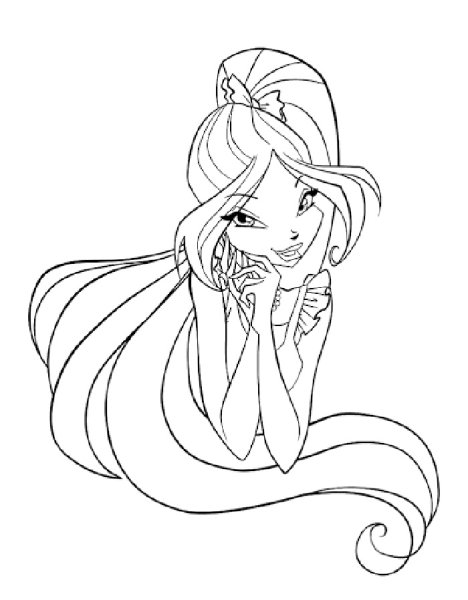 Рисовать Винкс Флора