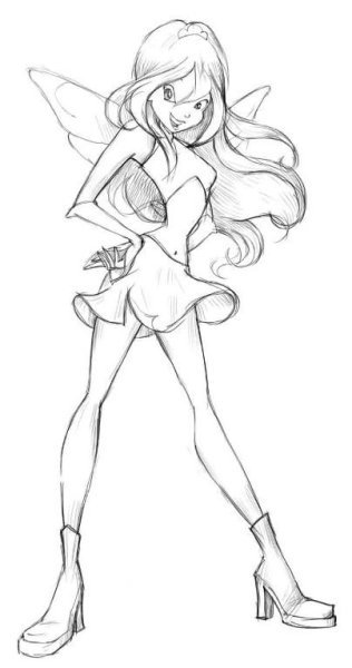 Флора рисунок для срисовки