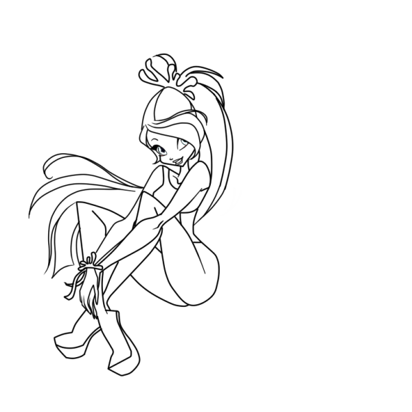 Рисовать Винкс Флора