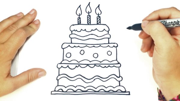 Макет торта рисунок