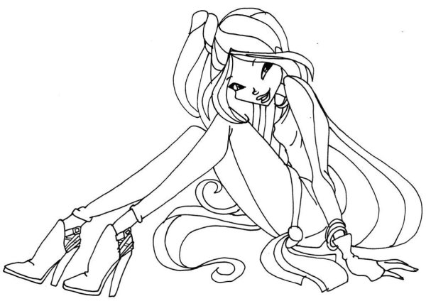 Винкс Блумикс срисовка