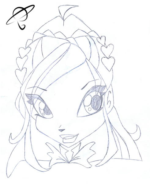 Раскраска Винкс Стелла чармикс