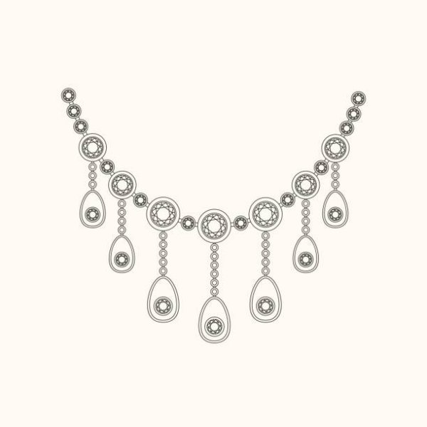 Эскизы ювелирных колье