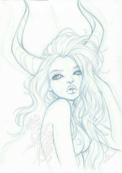 Рисовать демона девушку