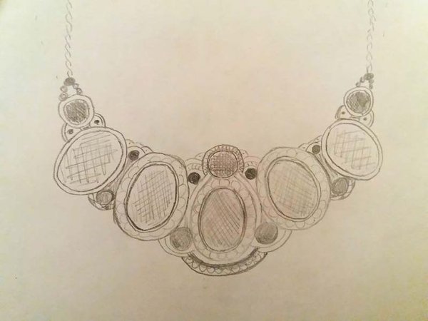 Рисование по этапно серьги