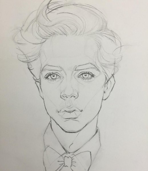 Портрет карандашом легкий