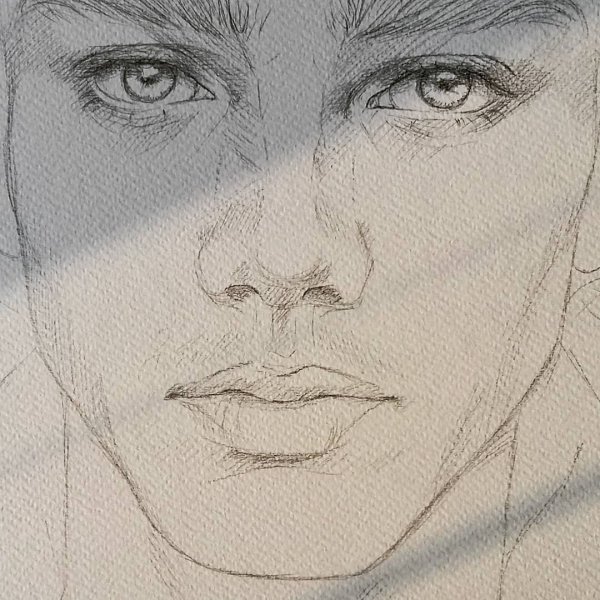 Портрет штриховка