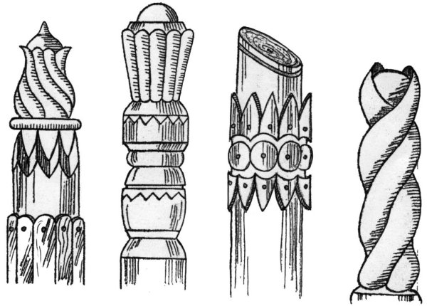 Колонны деревянные древнерусские