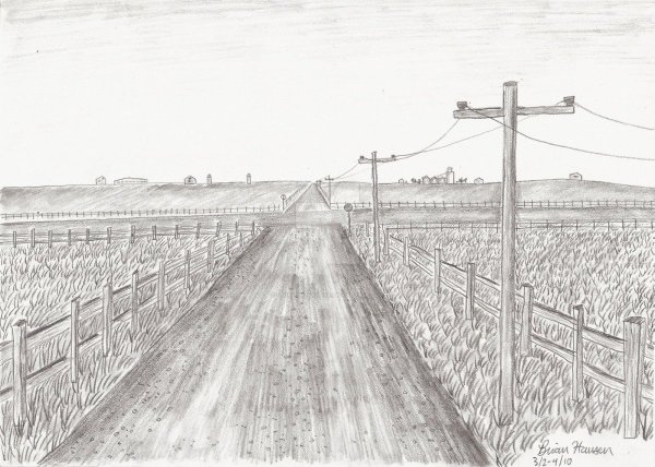 Дорога карандашом