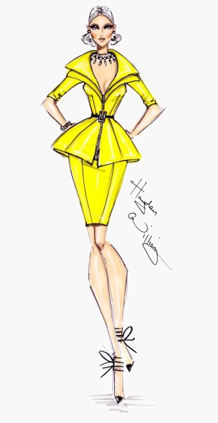 Нарисовать платье