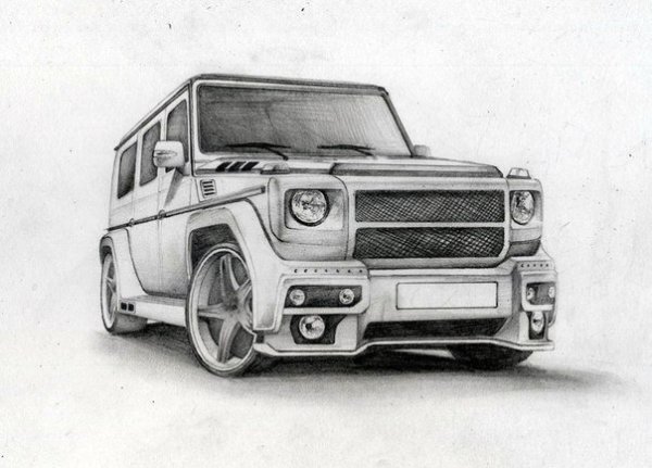 Mercedes Benz AMG g63 карандаш