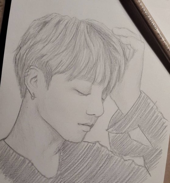 БТС Чонгук легкий рисунок