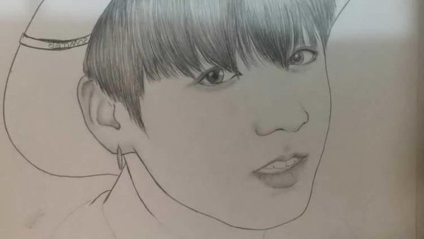 Поэтапное рисование Чонгука