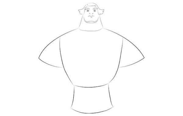 Богатырь нарисовать поэтапно алёша