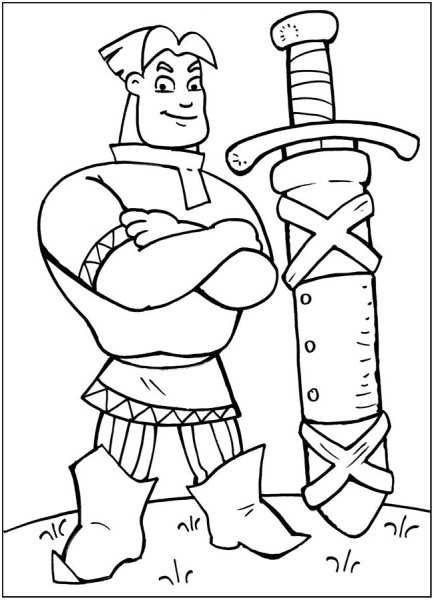 Добрыня Никитич рисунок