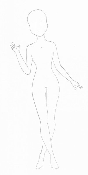 Макет для рисования одежды