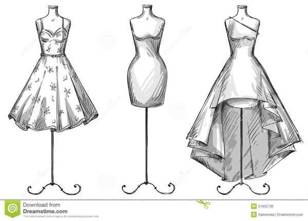 Модели для рисования одежды