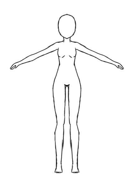 Манекен для набросков одежды