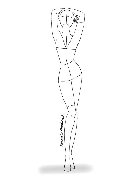 Набросок женской фигуры