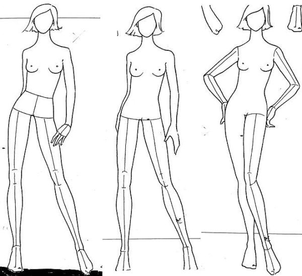 Манекен для рисования одежды