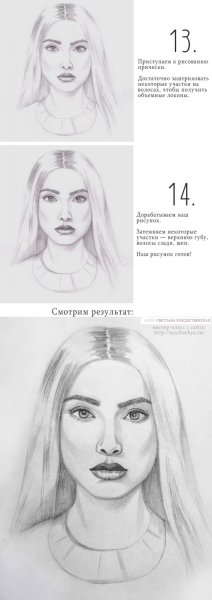 Поэтапный портрет мамы для детей