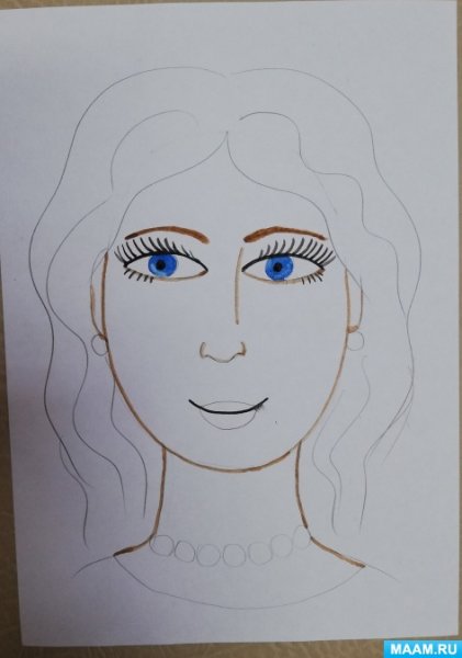 Рисование портрета для дошкольников