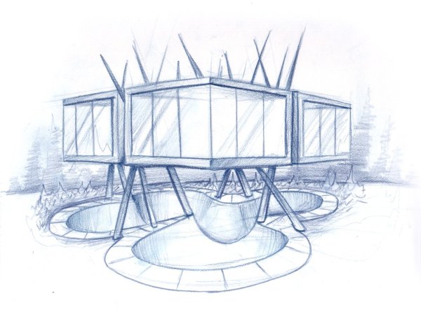 Современная архитектура чертежи