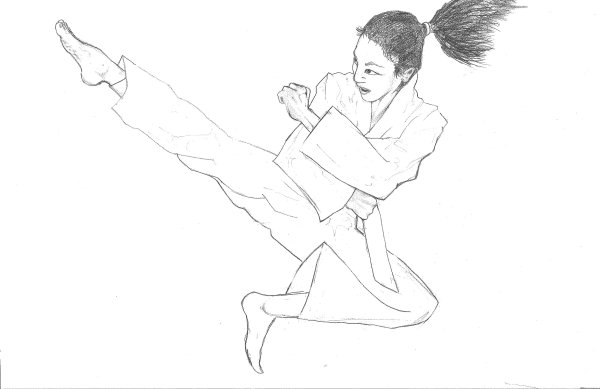 Каратист карандашом