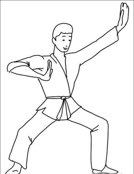 Раскраска карате