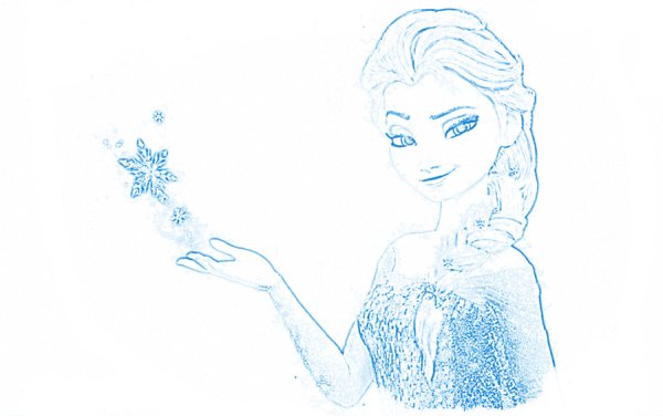 Раскраска Эльза