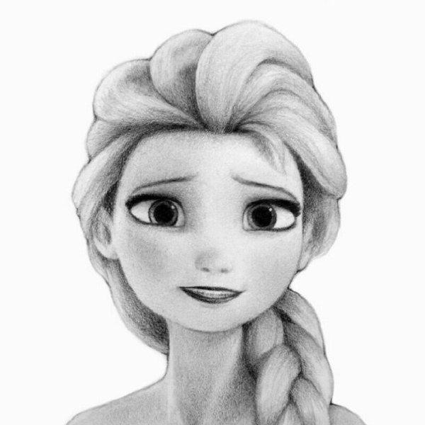 Эльза Холодное сердце рисунок легко для детей